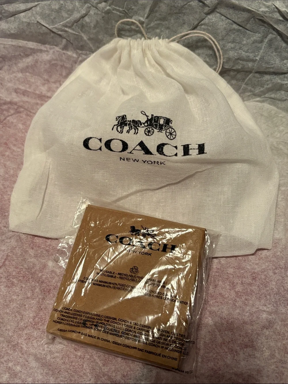 Coach Pink Rexy Compact Mirror NIB